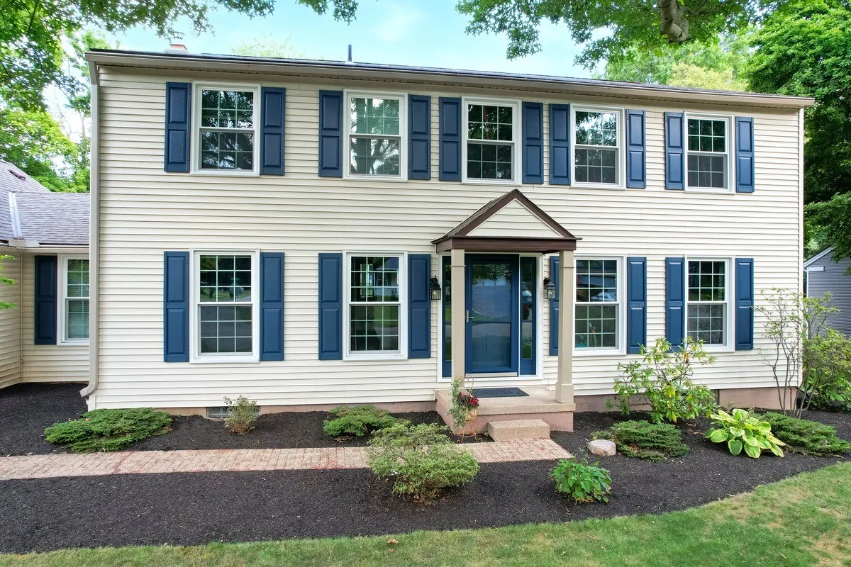 home double hung windows colonial grids provia signet fir entry deep waters stormdoor deep waters matching shutters home double hung windows colonial grids provia signet fir entry deep waters stormdoor deep waters matching shutters
